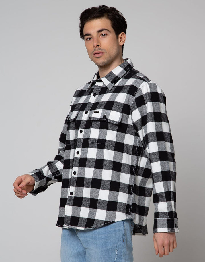 Nevada Shacket Shirt Jacket Checked Zipper