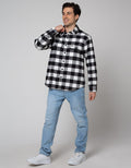 Nevada Shacket Shirt Jacket Checked Zipper