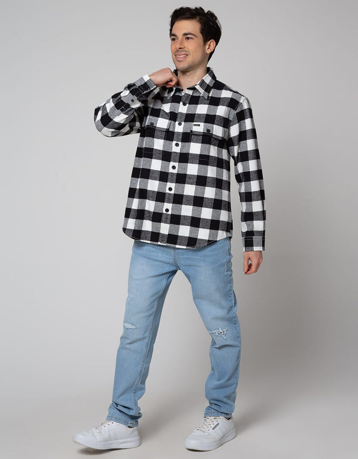 Nevada Shacket Shirt Jacket Checked Zipper