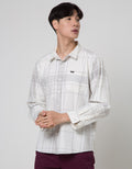 Nevada Long Sleeve Shirt Checked Flannel Oversized