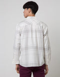 Nevada Long Sleeve Shirt Checked Flannel Oversized