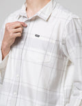 Nevada Long Sleeve Shirt Checked Flannel Oversized