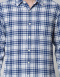 Nevada Long Sleeve Checked Flannel Shirt Kmlb011