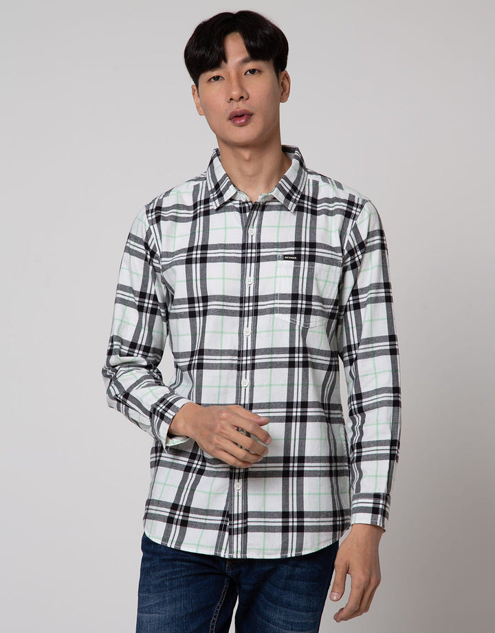 Nevada Checked Flannel Kemeja Pria