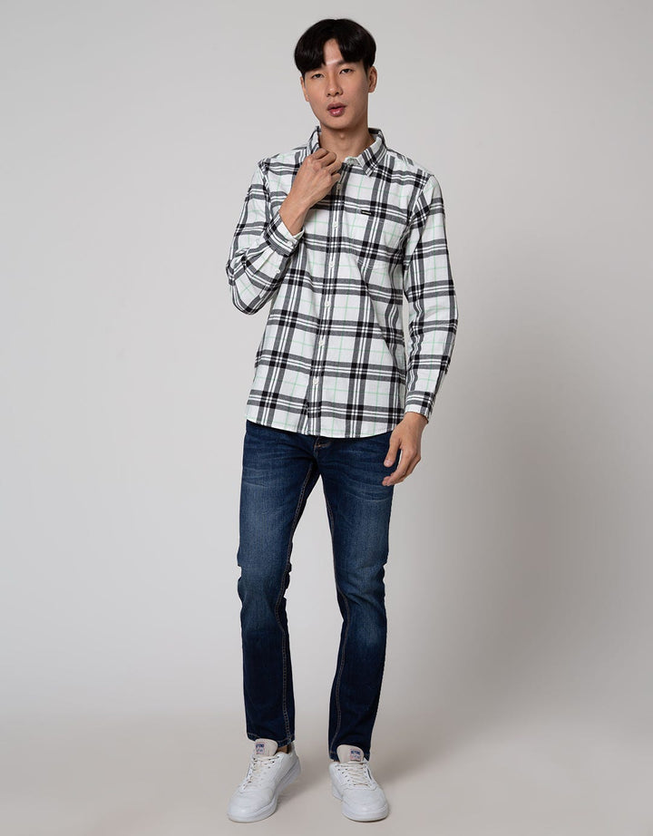 Nevada Checked Flannel Kemeja Pria