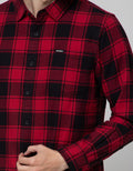 Nevada Long Sleeve Shirt Checked Motif Flannel