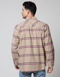 Nevada Long Sleeve Shirt Checked Flannel Oversized