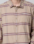 Nevada Long Sleeve Shirt Checked Flannel Oversized