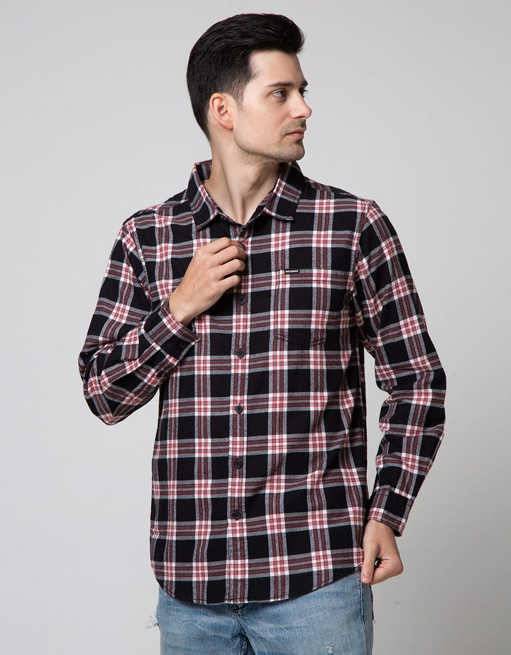 Nevada Long Sleeve Shirt Checked Flannel