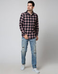 Nevada Long Sleeve Shirt Checked Flannel