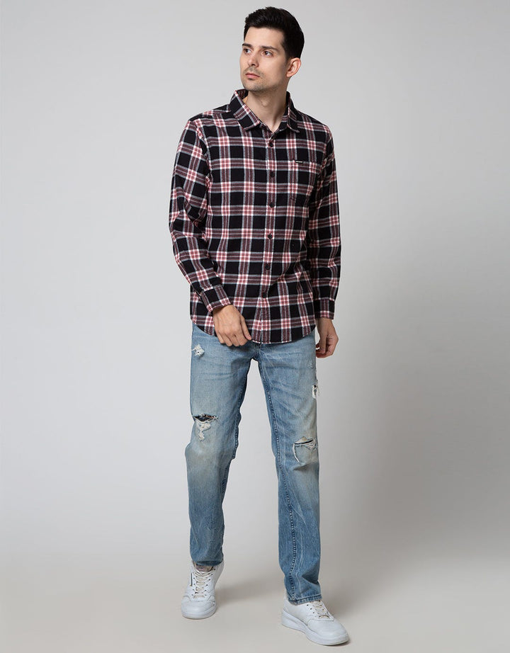 Nevada Long Sleeve Shirt Checked Flannel