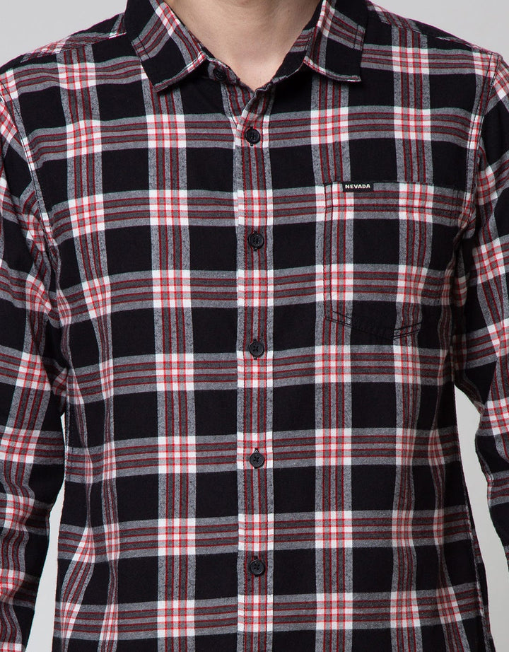 Nevada Long Sleeve Shirt Checked Flannel