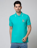 Nevada Short Sleeve Polo Shirt Striped Neck