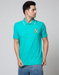 Nevada Short Sleeve Polo Shirt Striped Neck