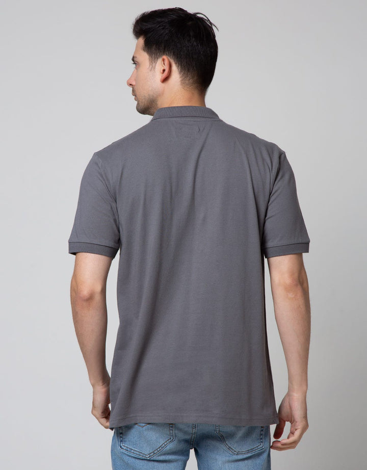 Nevada Short Sleeve Polo Shirt With Pocket And Print