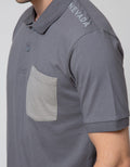 Nevada Short Sleeve Polo Shirt With Pocket And Print