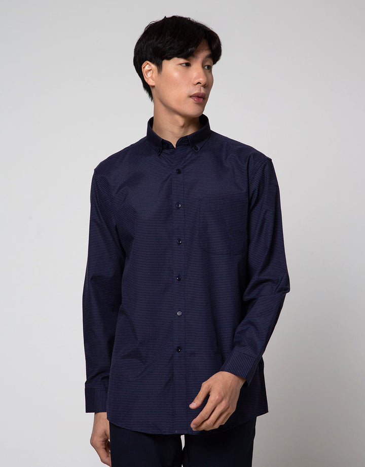 Cole Long Sleeve Shirt Stripe Regular