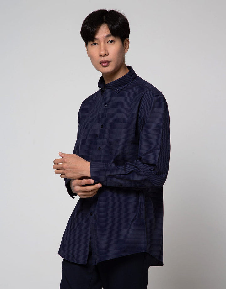 Cole Long Sleeve Shirt Stripe Regular