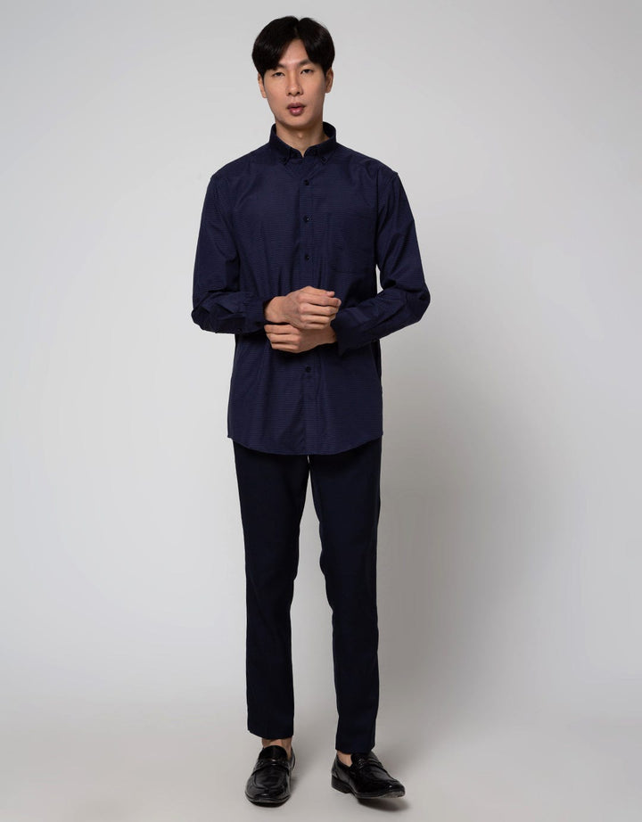 Cole Long Sleeve Shirt Stripe Regular