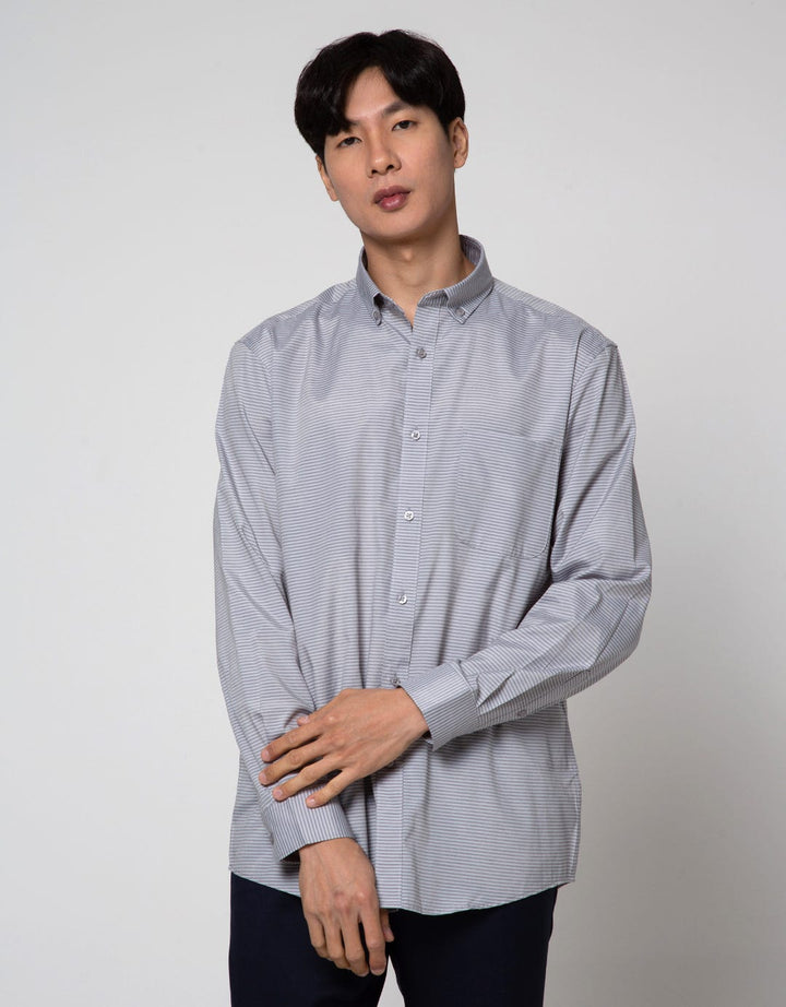 Cole Long Sleeve Shirt Stripe Regular
