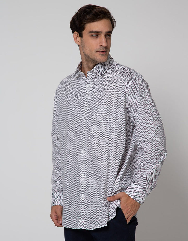 Cole Long Sleeve Shirt Print Regular