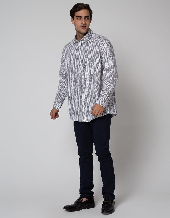 Cole Long Sleeve Shirt Print Regular