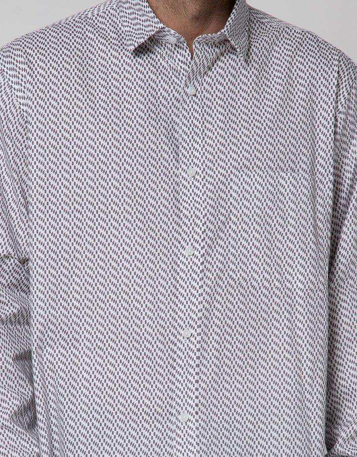 Cole Long Sleeve Shirt Print Regular