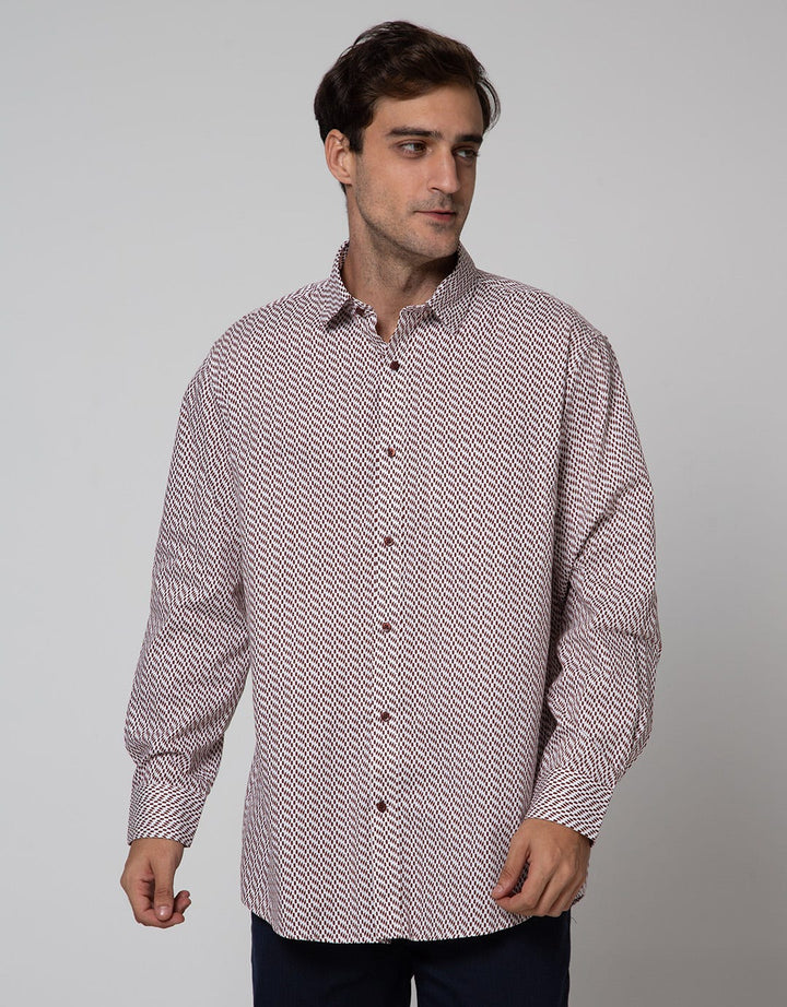 Cole Long Sleeve Shirt Print Regular