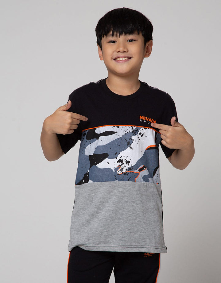 Nevada Sport Abstract Print Kaos Anak Laki-laki
