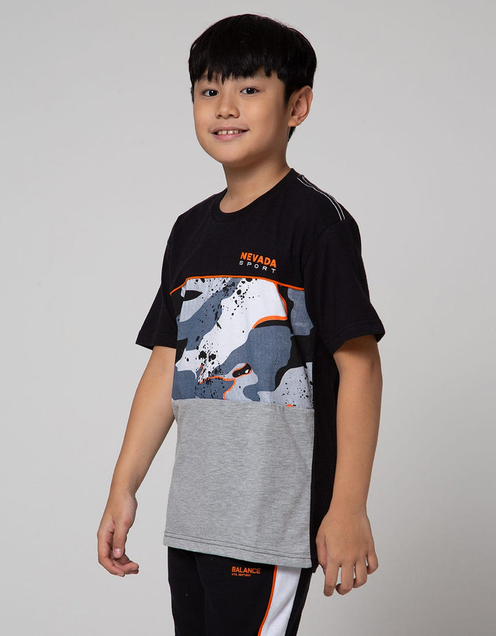 Nevada Sport Abstract Print Kaos Anak Laki-laki