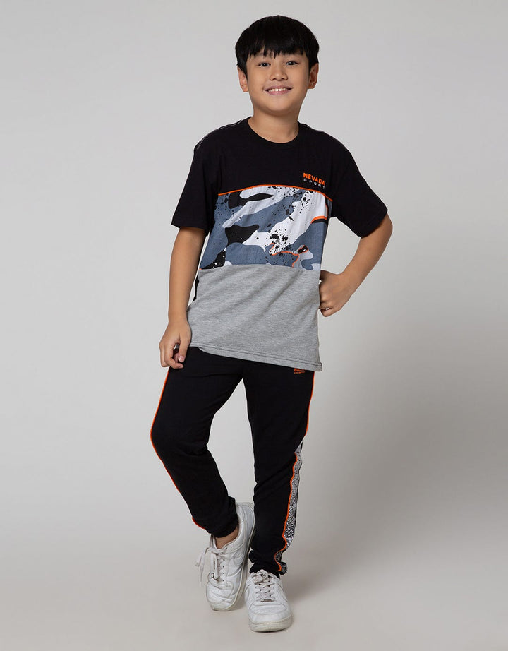 Nevada Sport Abstract Print Kaos Anak Laki-laki