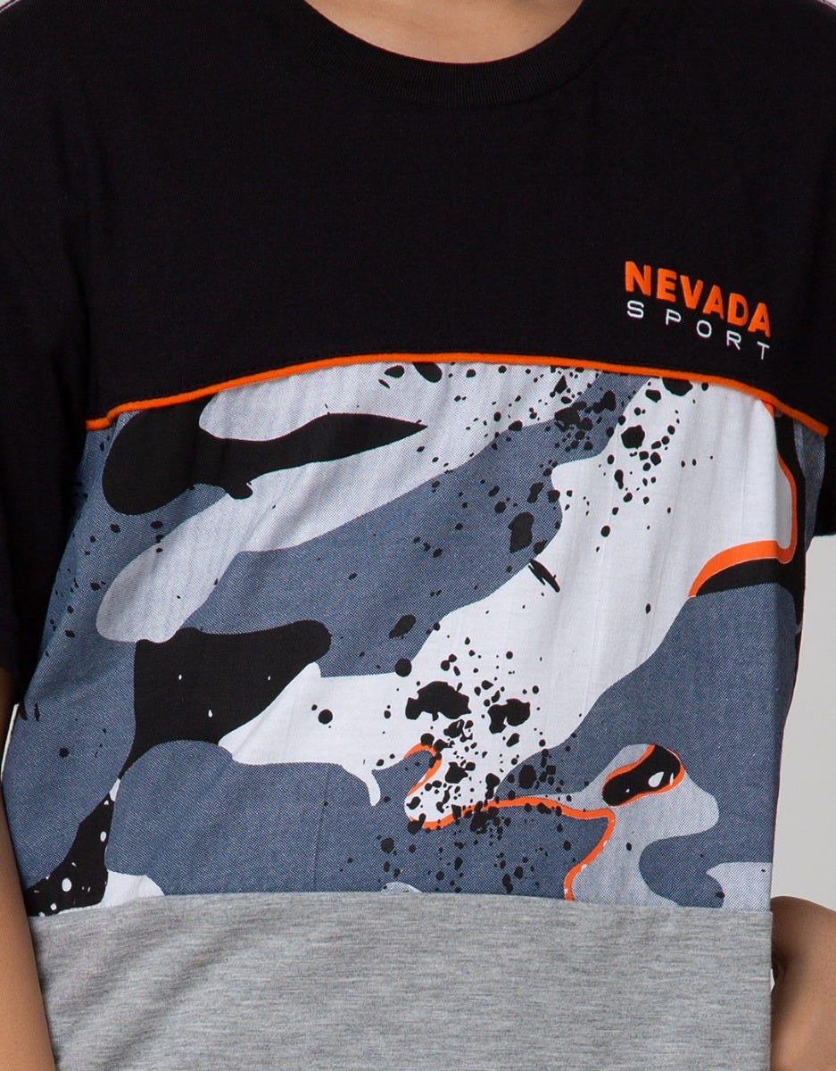 Nevada Sport Abstract Print Kaos Anak Laki-laki