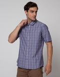 Cole Short Sleeve Shirt Checks Slim