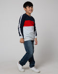 Nevada Sport Block Tape Sweater Anak Laki-laki