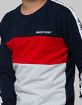 Nevada Sport Block Tape Sweater Anak Laki-laki