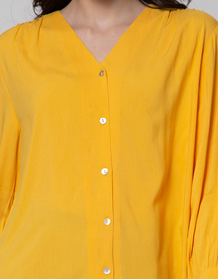 St. Yves Long Sleeve Blouse Rayon Vega Shell