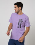 Nevada Print Casual Kaos Pria