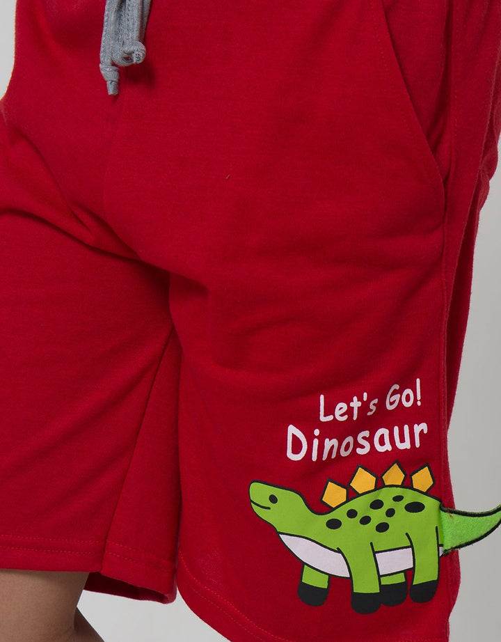 Little M Celana Pendek Print Dino Anak Laki-Laki