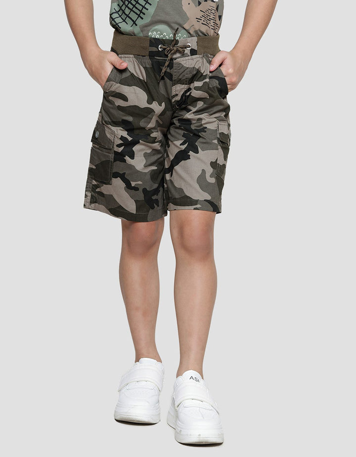 Little M Woven Army Celana Pendek Anak Laki-Laki