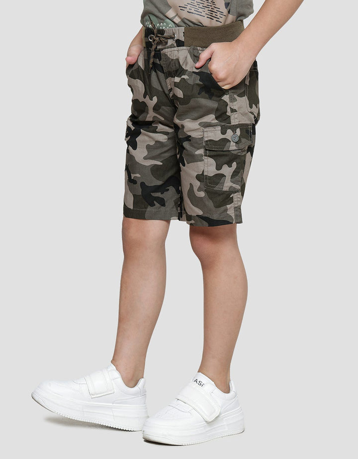 Little M Woven Army Celana Pendek Anak Laki-Laki