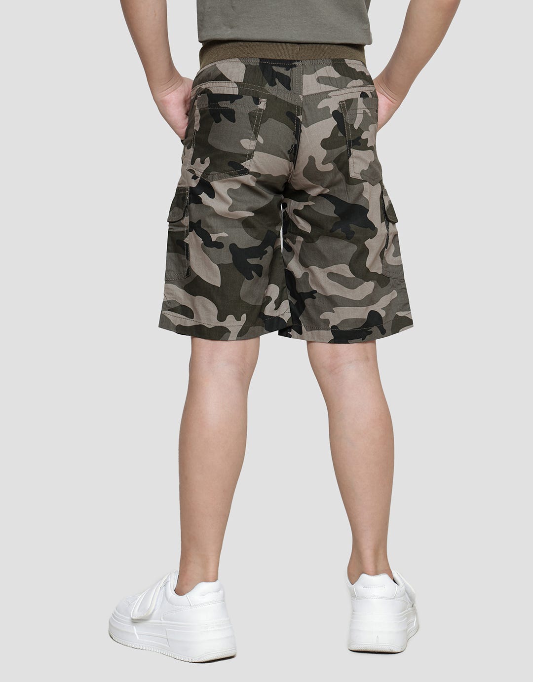 Little M Woven Army Celana Pendek Anak Laki-Laki