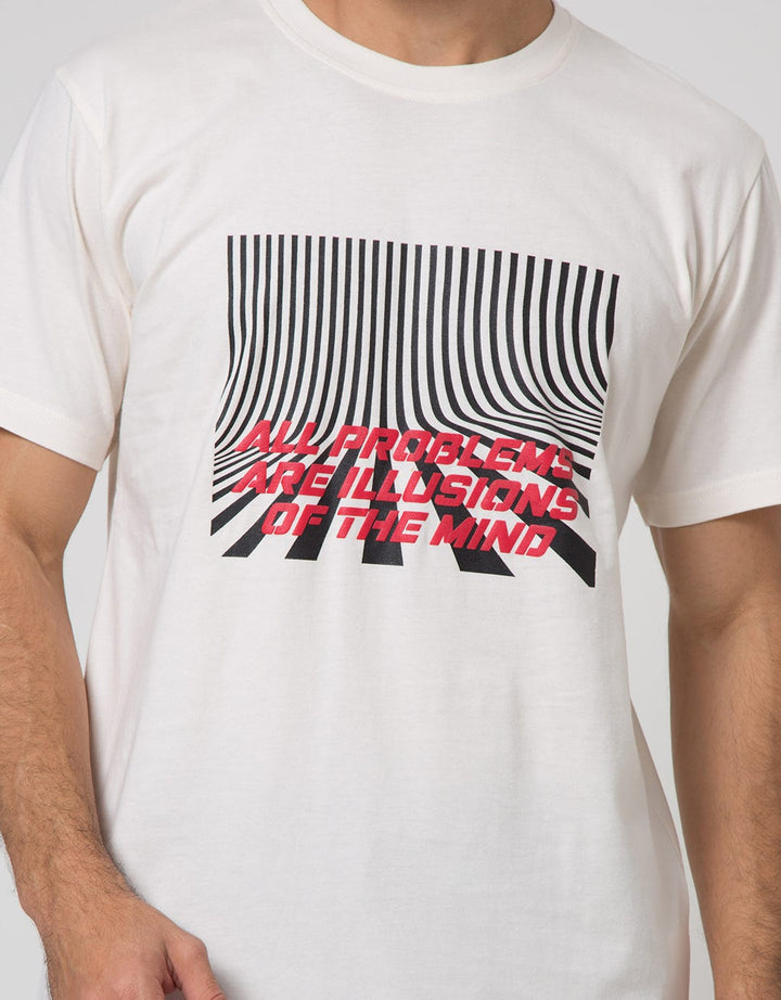 Nevada Print Casual Kaos Pria