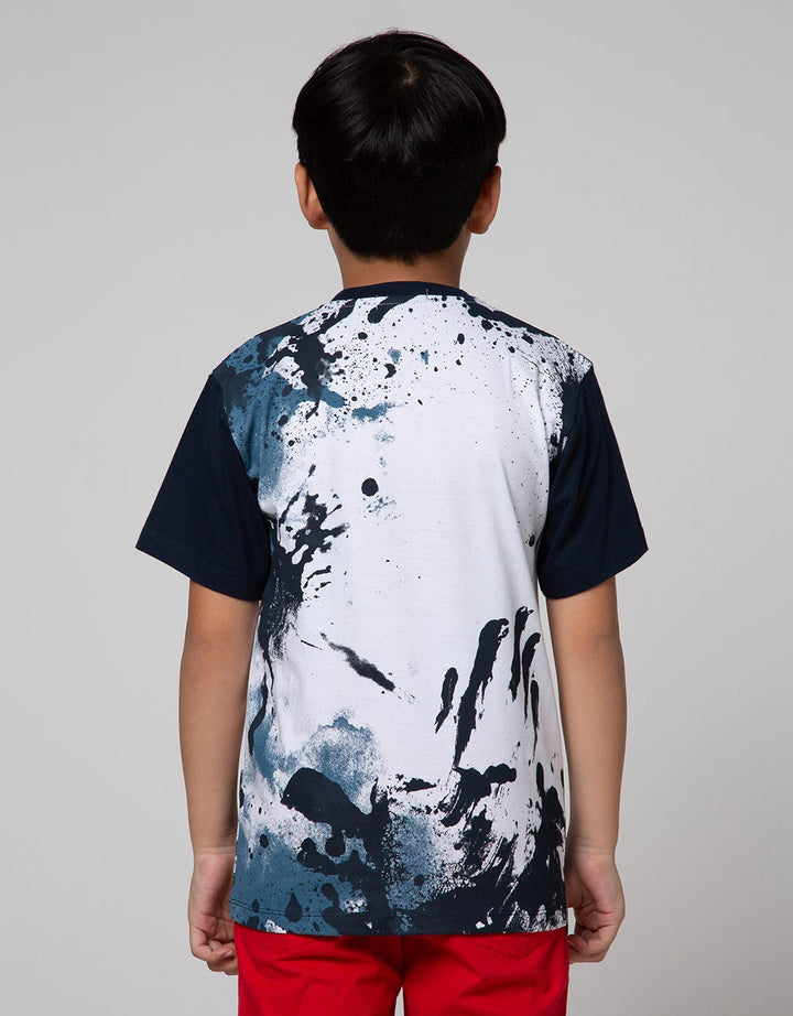 Nevada Short Sleeve T-Shirt Print Splash Blok Sleeve