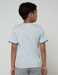 Little M Short Sleeve T-Shirt Robot Bordir
