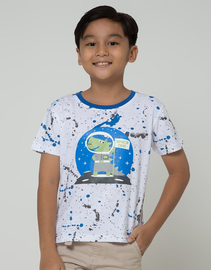 Little M Splash Dino Kaos Anak Laki-laki