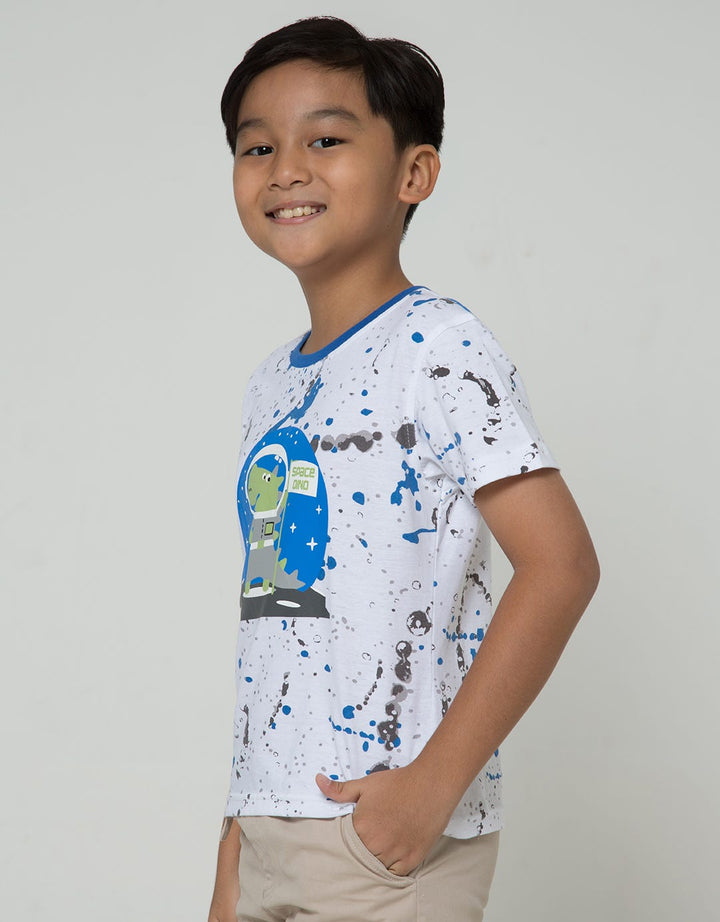 Little M Splash Dino Kaos Anak Laki-laki