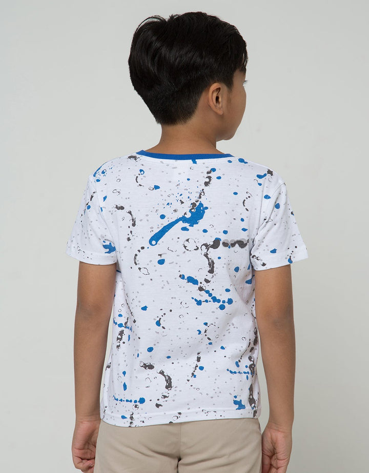Little M Splash Dino Kaos Anak Laki-laki