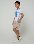 Little M Splash Dino Kaos Anak Laki-laki