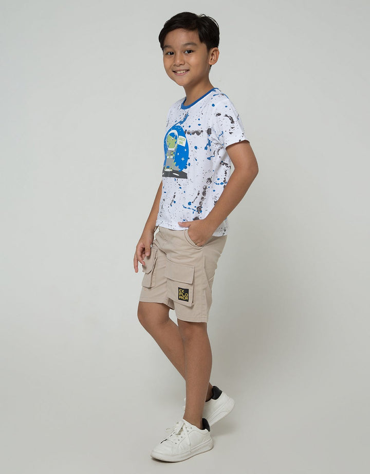 Little M Splash Dino Kaos Anak Laki-laki
