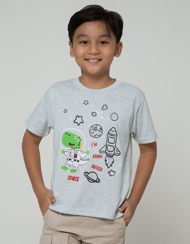 Little M Dangerous Shark Kaos Anak Laki-laki